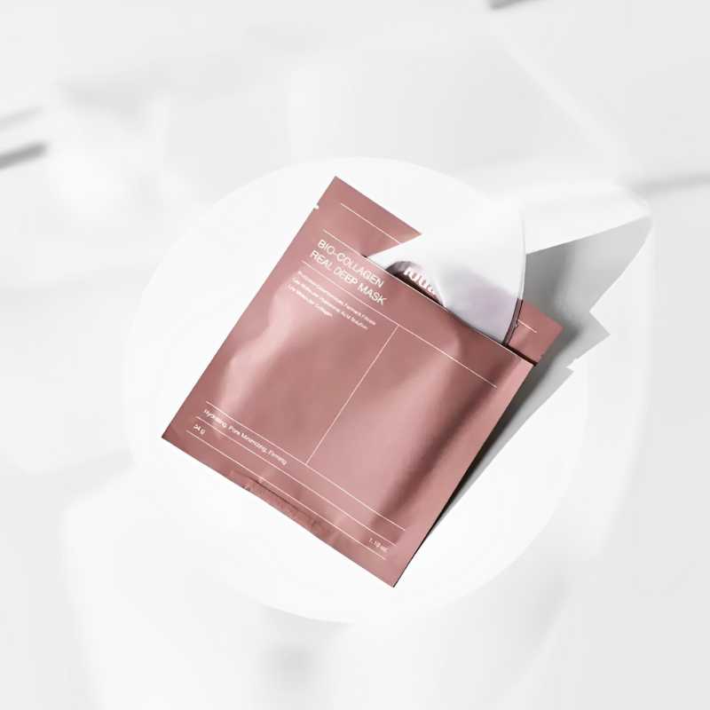 Masque Collagène rejuvenating face mask in elegant packaging with hydrating ingredients.